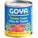 A can of Goya Spanish-Style Tomato Sauce with a label.