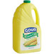 A yellow plastic bottle of Goya Pure Corn Oil with a white label.