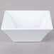 A white square bowl.