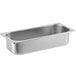 A rectangular stainless steel pan with a lid.