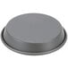 An American Metalcraft hard coat anodized aluminum deep dish pizza pan with a round shape and tapered sides.