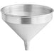 An American Metalcraft aluminum funnel with a pointy tip on a white background.