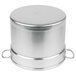 A silver aluminum Vollrath Wear-Ever double boiler inset with two handles.