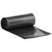 A roll of black plastic garbage bags.