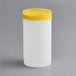 A white container with a Choice yellow lid.