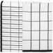 A folded black and white windowpane pattern Monarch Brands terry kitchen towel.