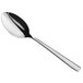 An Acopa stainless steel teaspoon with a silver handle.