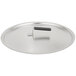 A Vollrath Wear-Ever aluminum pot / pan cover with a black handle.