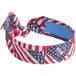An Ergodyne Stars and Stripes headband with cooling technology.