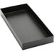 An American Metalcraft black rectangular metal tray with handles.