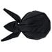 A black Headsweats bandana with a black bow on it.