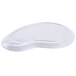 A white melamine palette plate with circular holders for 12 party plates.
