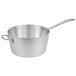 A Vollrath Wear-Ever aluminum sauce pan with a TriVent handle.