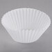 A white fluted baking cupcake liner.