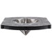 A silver metal Vollrath Redco 6 section wedge T-pack for a Vollrath Redco InstaCut 5.0.