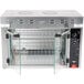 A silver Vollrath countertop rotisserie oven with glass doors.