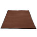 A chocolate brown entrance mat with a black border.