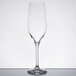 A close-up of a clear Stolzle Grand Cuvée flute wine glass.