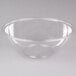A Sabert clear plastic bowl with a clear rim.