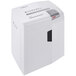 A white HSM ShredStar XS17 paper shredder with buttons.