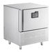 An Avantco stainless steel countertop blast chiller/freezer with a black square panel on top.
