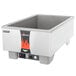A Vollrath countertop food warmer with a rectangular stainless steel container inside.