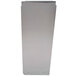 A silver metal pedestal base with a black border on a white background.