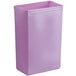 A purple rectangular Baker's Mark ingredient bin with a white lid.