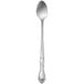 A Delco Melinda III iced tea spoon with a silver handle.