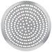 An American Metalcraft 12" Super Perforated Heavy Weight Aluminum Cutter Pizza Pan, a circular metal plate with holes.