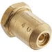 An Avantco #40 brass burner orifice with a brass nut and the number 40 on it.