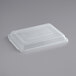 A clear plastic Choice bun/sheet pan cover over a white surface.