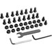 Lancaster Table & Seating hardware for 18-36 chair dolly, a group of screws and nuts.