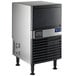An Avantco undercounter ice machine with a stainless steel and silver surface.