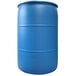A blue cylinder with a white label reading "Mountain Cider Company 100% Natural Spiced Apple Cider 70 Brix Concentrate"