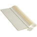A white plastic sheet with a long white strip of WeGo Natural Compostable CPLA spoons.