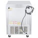 The back of a white Beverage-Air worktop refrigerator with a power cord and a wire.