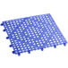 A blue plastic grid with holes.