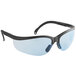 Cordova Boxer safety glasses with a black frame and blue lenses.