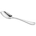 An Acopa Vittoria stainless steel teaspoon with a silver handle.