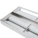 A stainless steel APW Wyott double food warmer with toggle controls.