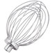 A Hobart stainless steel wire whip attachment for 5 quart bowls.