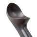 A close-up of a black Zeroll Zerolon ice cream scoop with a curved handle.