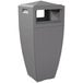 A Mayne Kobi graphite grey rectangular trash can with a lid on top.