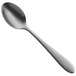 A close-up of a WMF Sara stonewash stainless steel teaspoon with a silver handle.