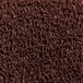 A close up of a brown vinyl-coil mat.