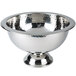 An American Metalcraft silver punch bowl with a round rim and base.