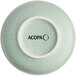 A Harbor Blue matte porcelain bowl with the word "Acopa" on it.