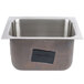 A stainless steel Advance Tabco undermount sink bowl.