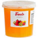 A container of Fanale Mango Popping Boba in orange liquid.
